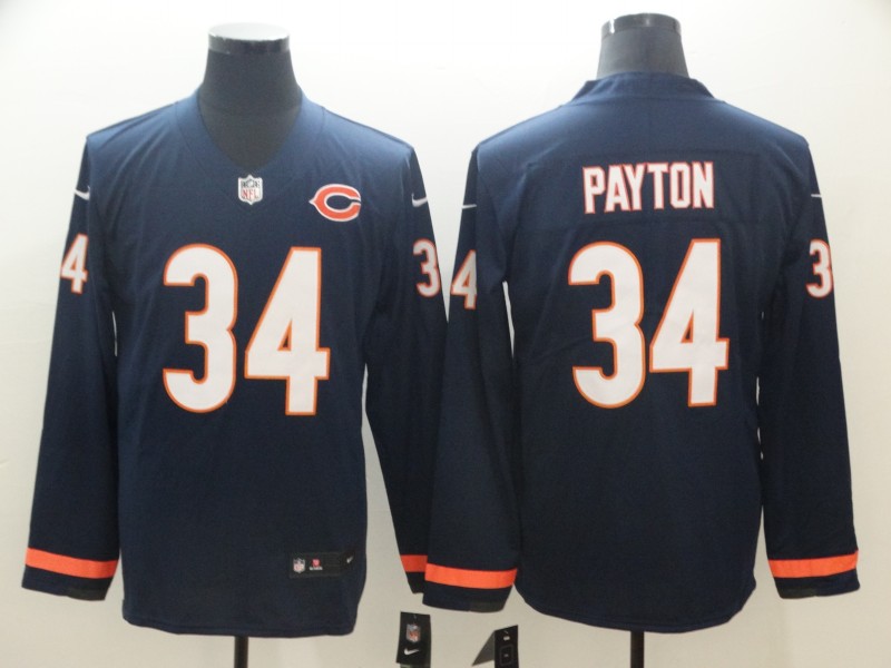Men's Chicago Bears Walter Payton #34 Navy Jersey